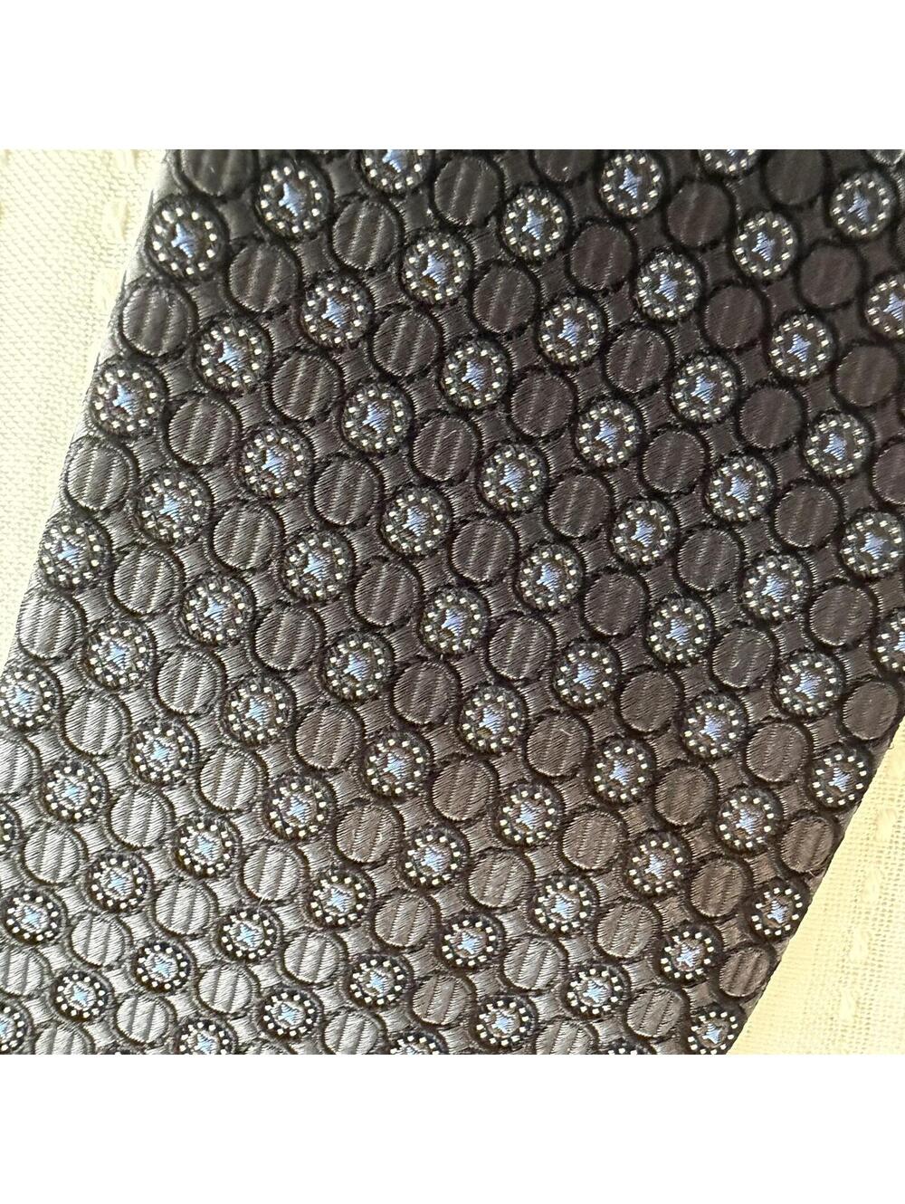 NWT Nordstrom Neat Silk Tie Formal - Black - 100% Silk $80 - Picture 5 of 5